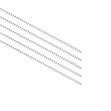 5pc Axe acier inox tige ronde