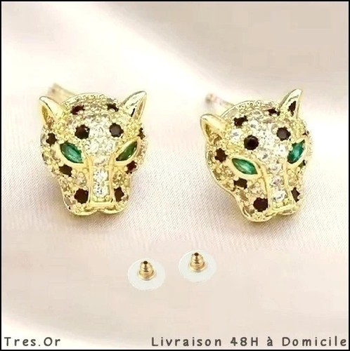 Boucles oreille léopards à - boucles, d'oreille