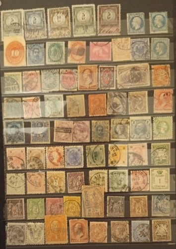 Lot timbres anciens différent