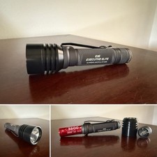 Vintage e-series Flashlight- McGizmo PR Head, Surefire E2 18650 Bore Shelf Queen