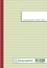 EXACOMPTA Réf 3251E Manifold 50 pages 3 exemplaires 14,8 x 21 cm Autocopiant