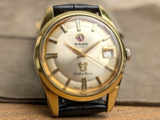 Montre Homme RADO Golden Horse 11674 Gold Automatic Date Vintage 35mm