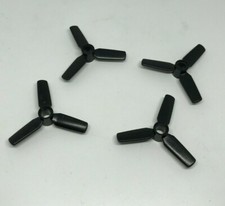 LEGO: 4x Airplane Propeller D 5 - Ref 92842 Black - Set 75934 60207 42081 70006 70145