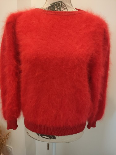 Sweater angora fuzzy fluffy