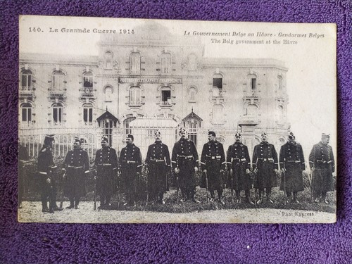 Cpa gendarmes belges havre - gendarmes, au