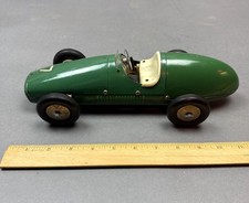 Vintage 1950s BRAL Meccano Italy Green Battery Operated Tether #7 Indy Race Car