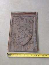 Antique Embossed Tin metal steel Roof Shingle  Repurpose  crafts art