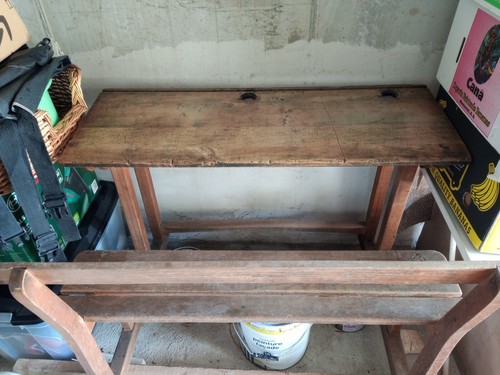 Bureau ancien bois - en,