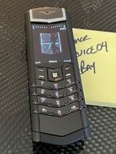 Genuine Vertu Signature S Black PVD White Diamonds Ultra RARE Luxury Global GSM