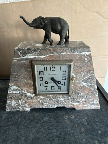 Pendule art deco mabre - deco,