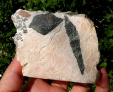 Bloc Marbre Rose de Vila Viçosa 8x6.5cm Portugal minéral collection pierre rare