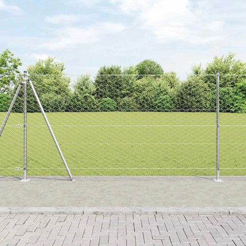 Clôture hexagonale avec base
