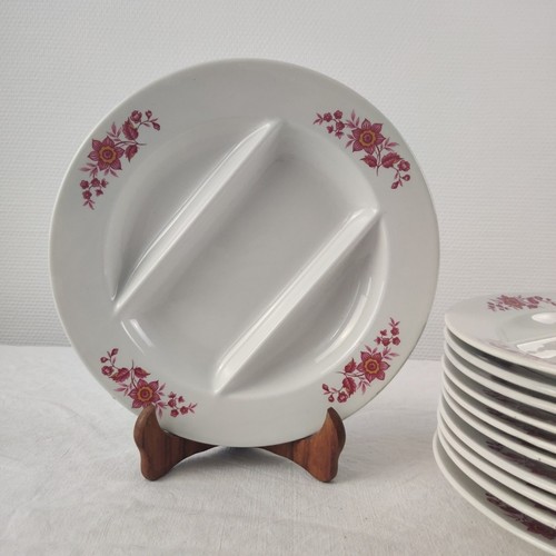 Assiettes asperges faïence - assiettes,