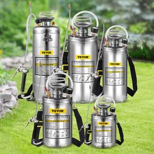 VEVOR Pulvérisateur en Acier Inox Pulvérisateur PortatifCapacité 4/6/8/10/12 L