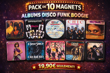 LOT 10 MAGNETS FRIGO DISCO