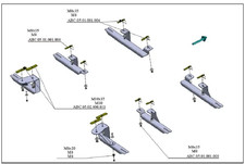 Kit fixations de marche-pieds