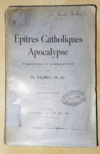 Epitres catholiques apocalypse - epitres,