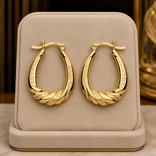 Boucles oreilles créoles - d'oreilles,