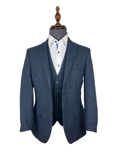 Torre bleu marine tweed - bleu,