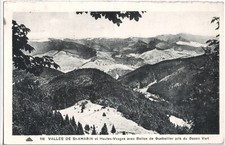 Old postcard Vallée de ST AMARIN (68) Ballon de GEBWILLER taken from Green Grass Hte VOSGES