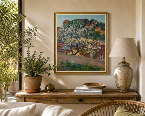 Bonnell tableau huile toile - huile,