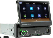 Auto radio android écran rabattable 7 pouces, avec GPS