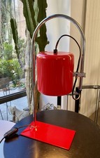 Lampe de bureau Pivotante Rouge Mid Century Pays—Bas  1960’