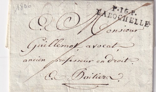 Marque postale 1806 de - 🦬marque,