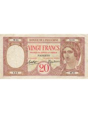 Tahiti 20 Francs - Paon - ND