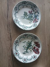 2 Antique Iron Earth Plates