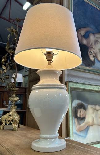Lampe céramique blanche - lampe,