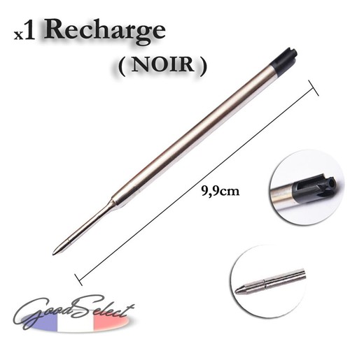 Recharge noire 9cm - 9,9cm, stylo