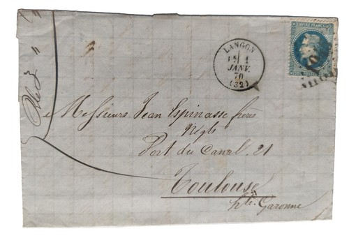 Lettre napoléon 29 - n°, gros