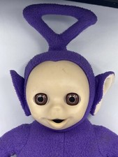 TOMY Official Vintage Plush TELETUBBIES Purple TINKY WINKY 36cm Sleeping Eyes