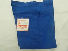 Pantalon de travail coton bleu taille 42 ,vintage neuf de stock marque Le Mélèze