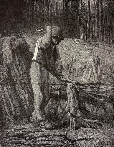 Bucheron après - bucheron, d’après