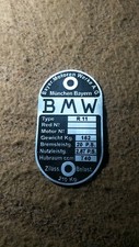 Plaque signalétique BMW R 11