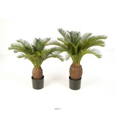 Palmier Artificiel Cycas H 70 cm 22 feuilles en pot