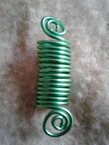 Green wire dreadlock - wire,
