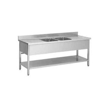 Plonge en inox – 2 Bacs –