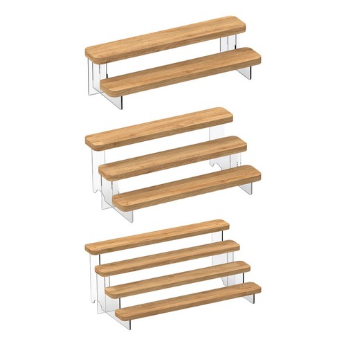 étagère bois présentoirs - bois,