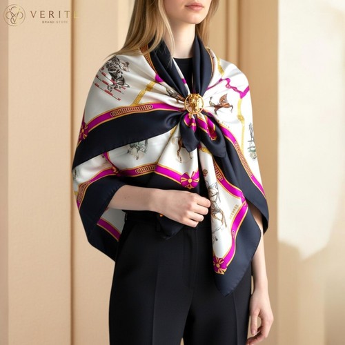 Rare vintage hermes soie scarf - soie,