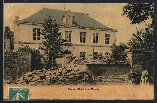 Cpa bricon mairie avec - cpa, /h.-m.,