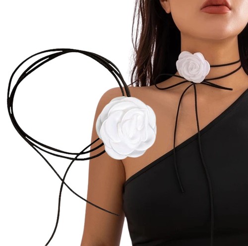 Collier blanc - collier,