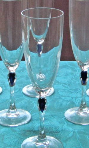 Flutes champagne cristal - a, en