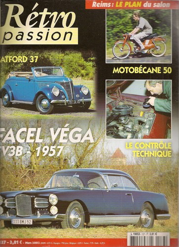 Retro passion 137 facel vega - facel,