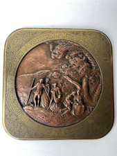 Ancien Bas relief  en  CUIVRE