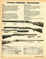 1975 Print Ad of Ithaca Perazzi Mirage Trap Skeet & MX8 Shotgun