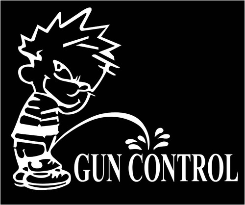 Gun control pee - control, it