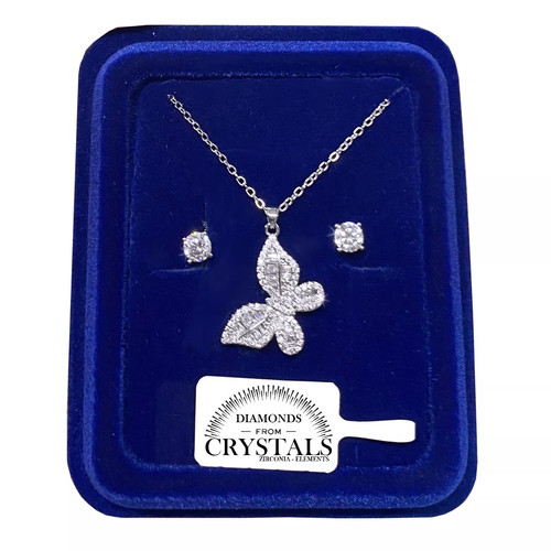 Collier papillon avec - papillon, boucles